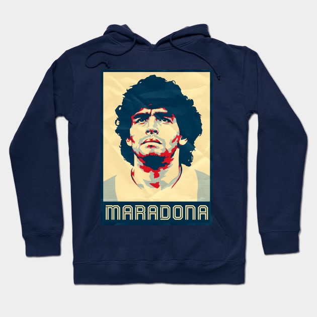 Print Diego Maradona Hoodie by Mande Art